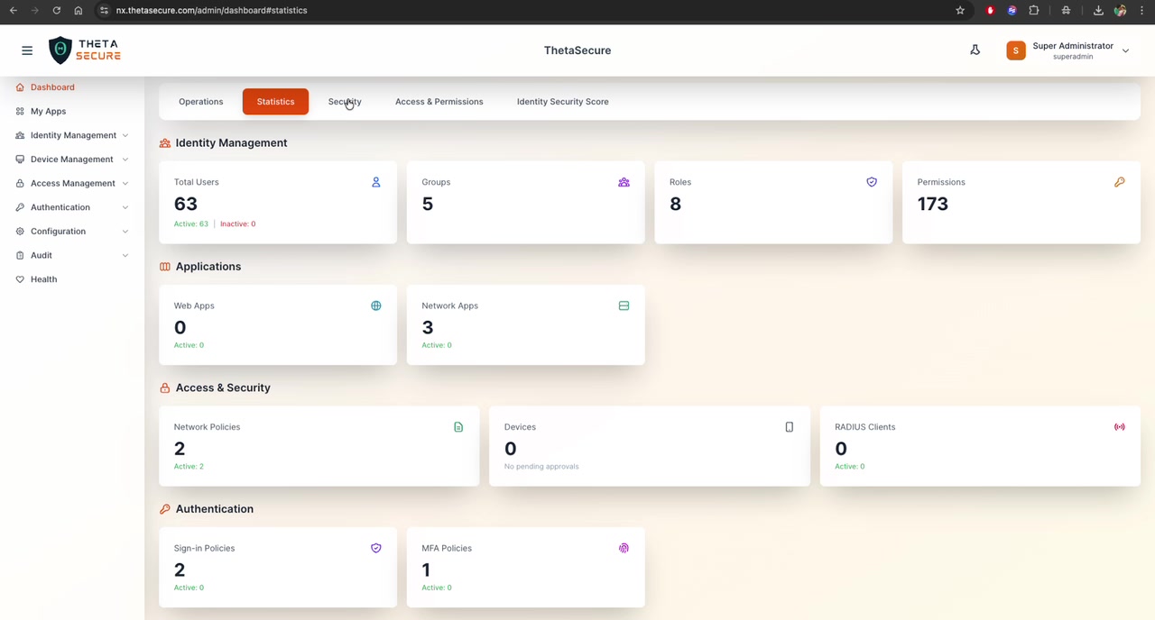 Statistics Dashboard